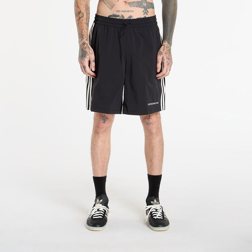 Shorts adidas Originals Three-Stripe Drawstring Shorts Consortium Vit | JY8320