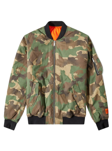 Bomberjacka HERON PRESTON Canvas Camo Bomber Jacket Flerfärgad | HMEH007F22FAB0025900