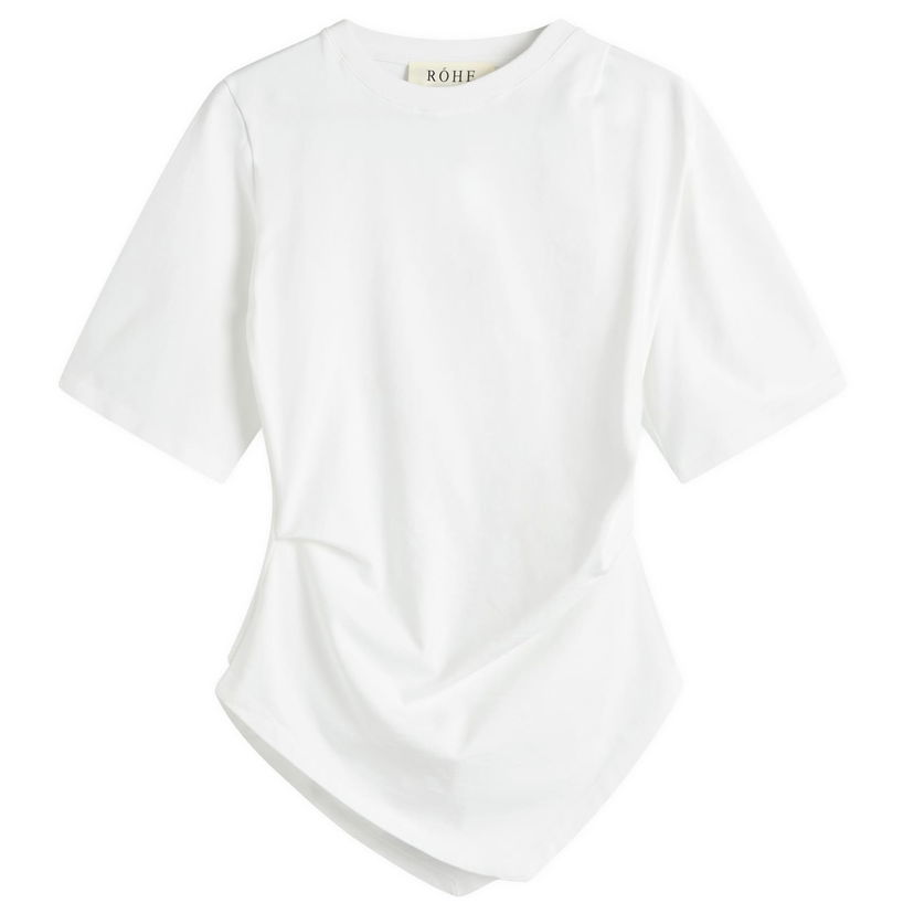 T-shirt Róhe Re-Invented Twisted T-Shirt Vit | 416-20-206