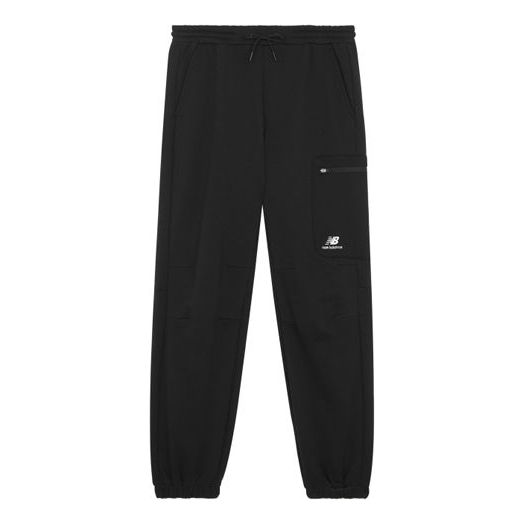 Träningsbyxor New Balance Fleece Joggers With Logo Svart | 6LB42123-BK, 0