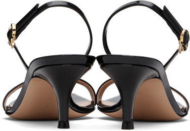 Tillbehör Gianvito Rossi Gianvito Rossi Ribbon Kitten Heel Sandals Svart | G32091-55RIC-VER, 1