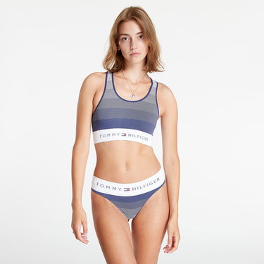 Behå Tommy Hilfiger Seamless Unlined Bralette Seamless Stripe Twilight Blå | UW0UW03572 0BC, 2