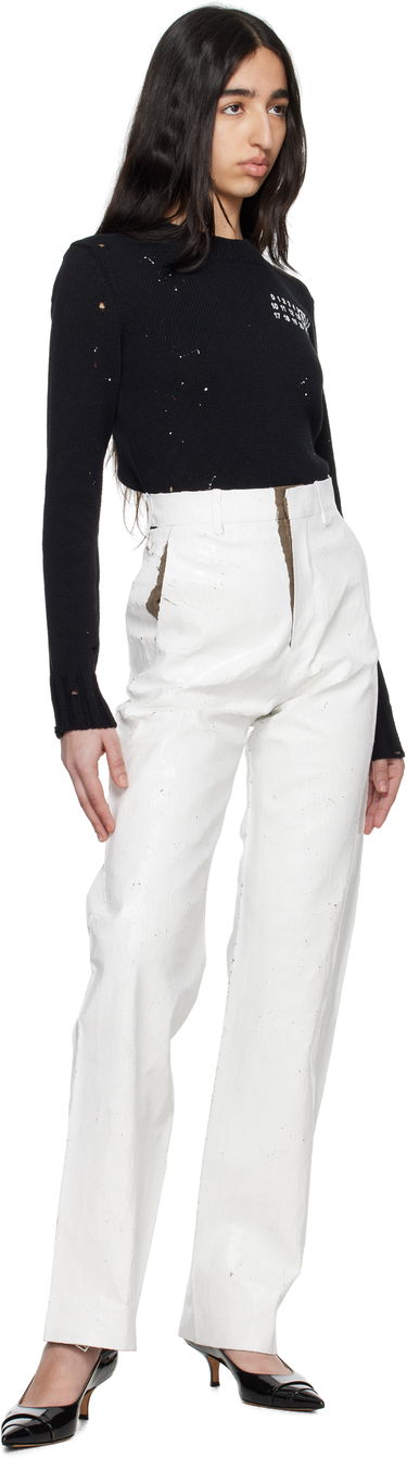 Byxor Maison Margiela MM6 Maison Margiela Tailoring Trousers Vit | S62KB0224 M35437, 3