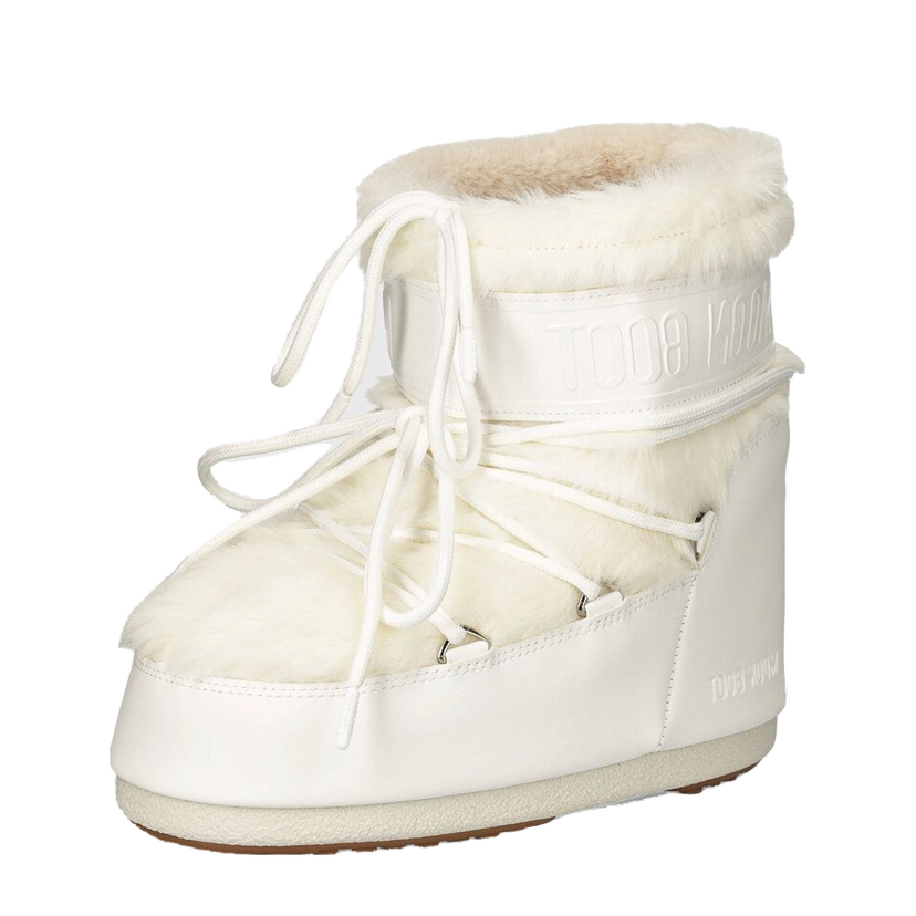 Sneakers och skor Moon Boot MB ICON LOW FAUX FUR Boots Vit | 80D1409390.A002