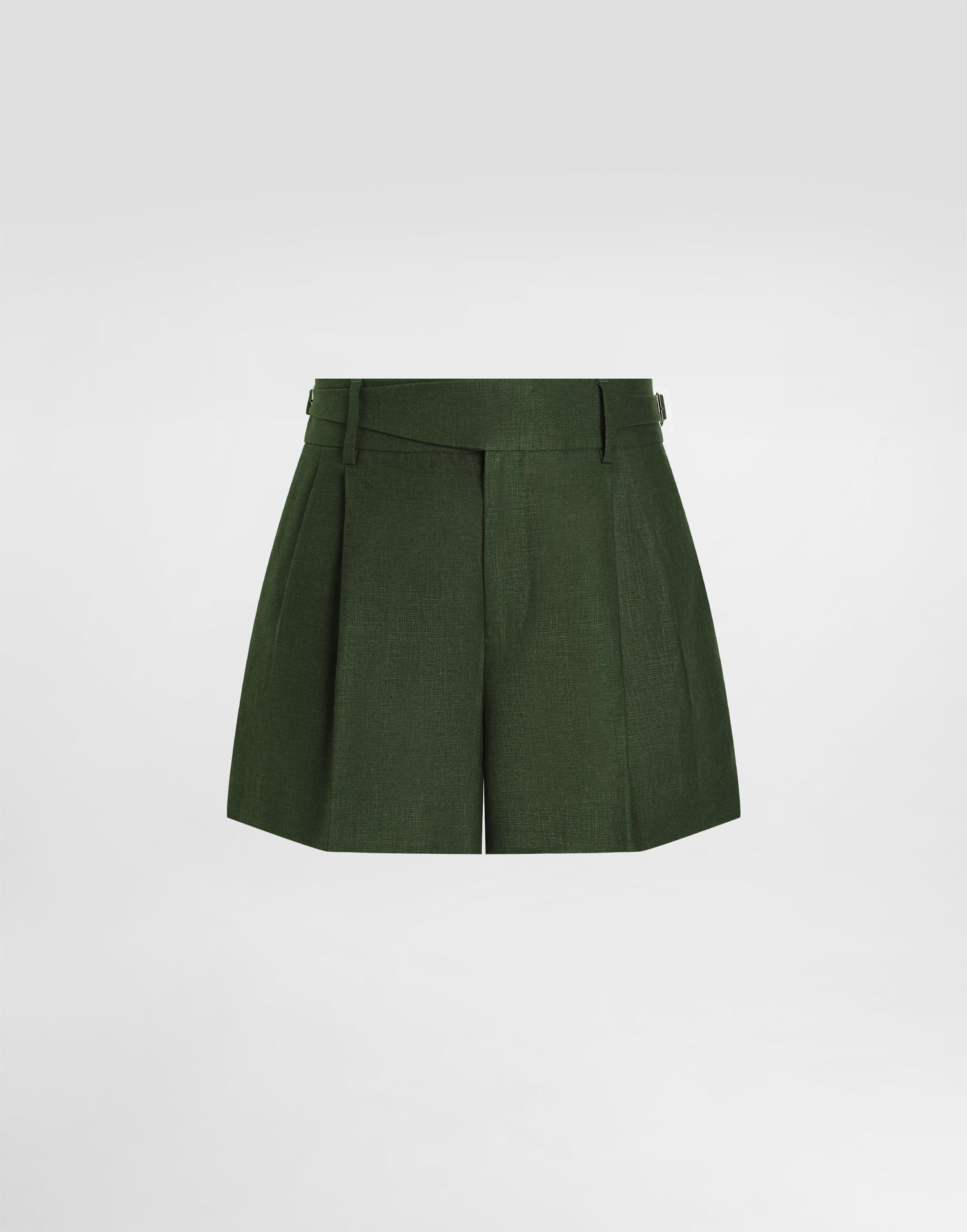 Shorts Dolce & Gabbana Dolce & Gabbana Linen Shorts with Belt Grön | GP10WTFU4MCV0304, 0