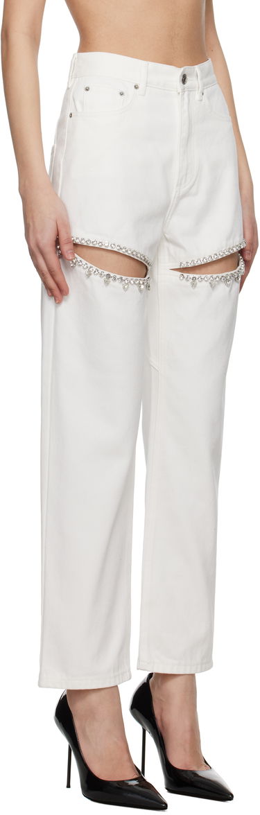 Jeans Area AREA Crystal Slit Jeans Vit | 0000P01335, 1