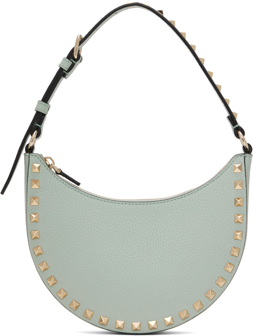 Axelväska Valentino Valentino Garavani Mini Rockstud Shoulder Bag Grön | 6W2P0AI7VSH