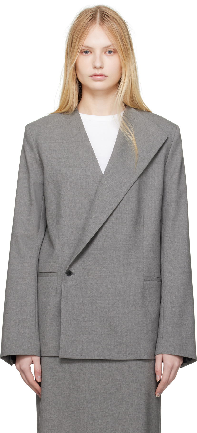Jacka Loulou de Saison Loulou de Saison Nodo Blazer Grå | NODO