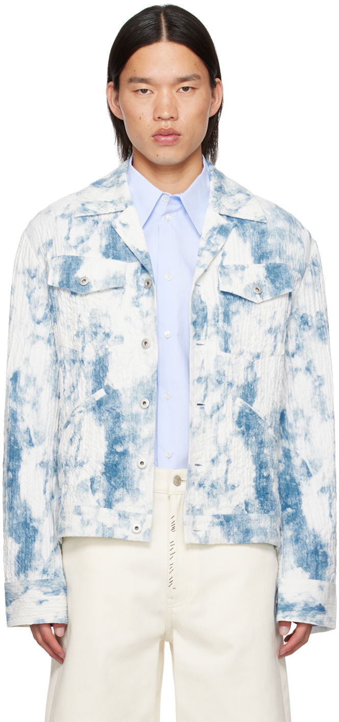 Jacka Feng Chen Wang Feng Chen Wang Printed Jacket Blå | FUS17JK23