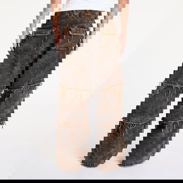 Jeans MISBHV Ibiza Oversize Cargo Trousers Acid Black Svart | 241M320, 3