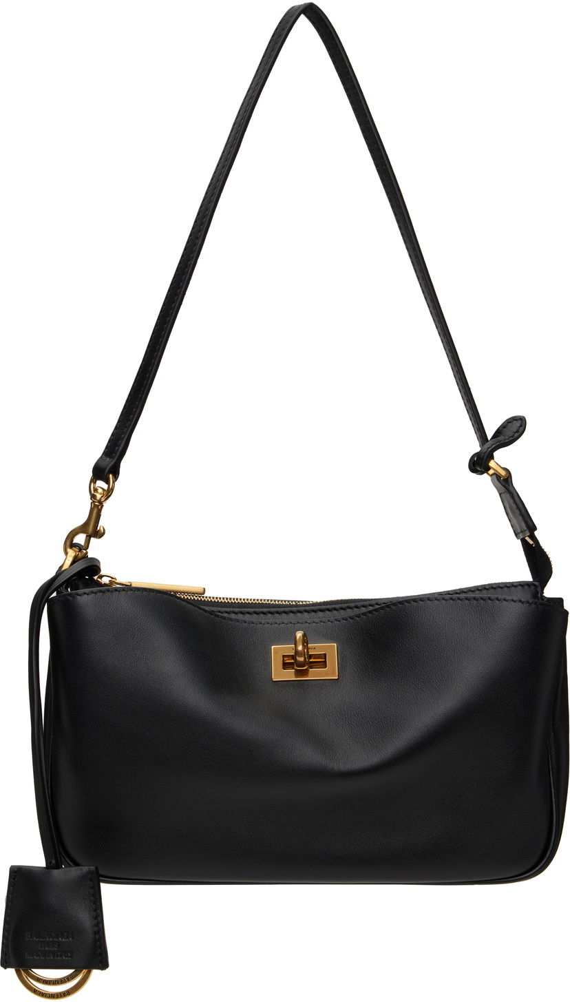 Axelväska Balenciaga Balenciaga Rodeo Sling Pochette Bag Svart | 814111 2ABKX