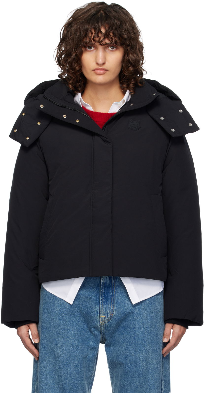 Pufferjacka MAISON KITSUNÉ Maison Kitsuné Puffer Down Jacket Svart | NW02202WQ4031