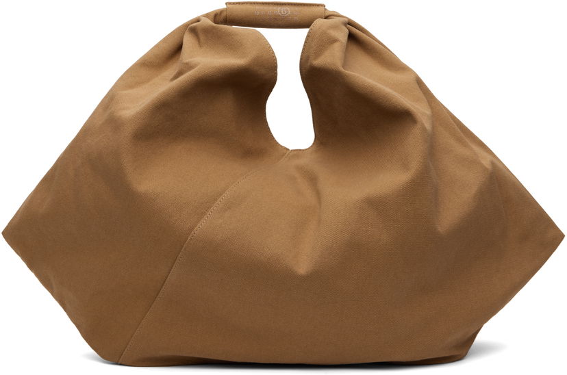 Tygpåse Maison Margiela MM6 Maison Margiela Triangle Tote Bag Brun | SB5WC0019 P7254