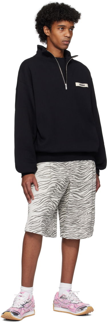 Sweater Jacquemus Jacquemus Gros Grain Zipped Rollneck Sweatshirt Svart | 25E255JS283-2458, 3