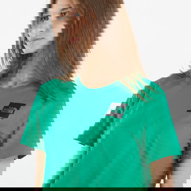 T-shirt The North Face T-Shirt S/S Cropped Fine Tee Optic Emerald Grön | NF0A87NBPO81, 4