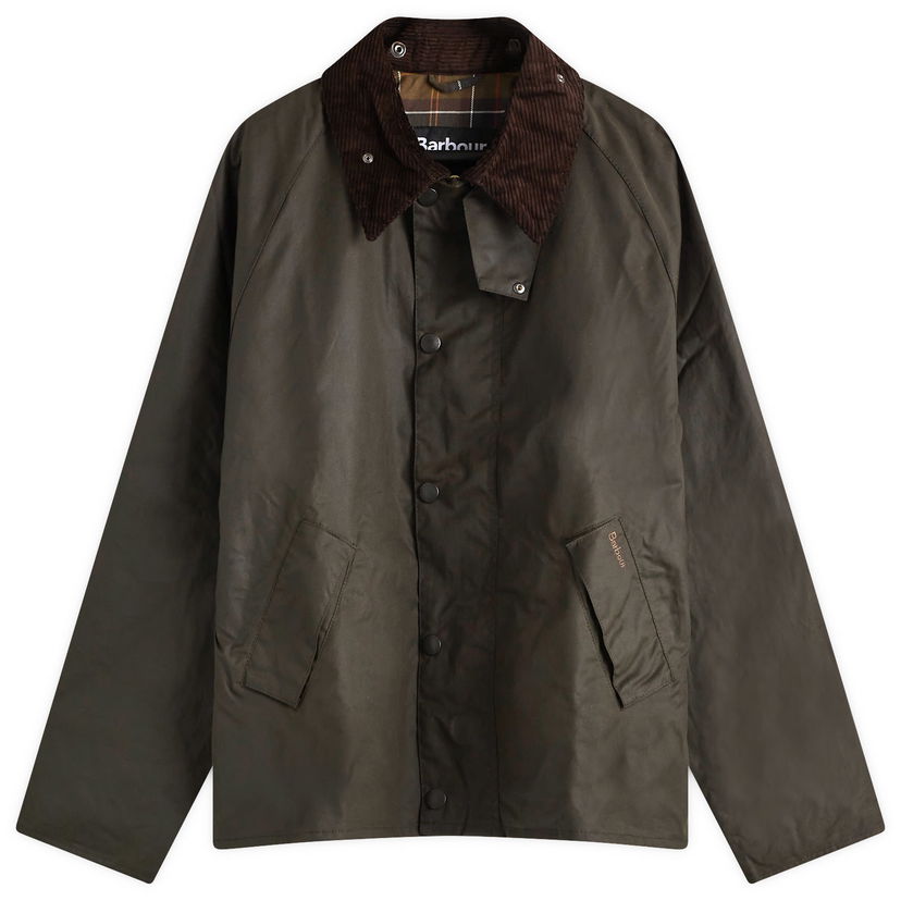 Jacka Barbour Men's OS Transport Wax Grön | MWX1678OL51