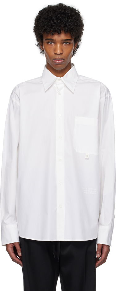 Skjorta Maison Margiela MM6 Maison Margiela Long-Sleeved Shirt Vit | SH0DT0020 M35152, 0