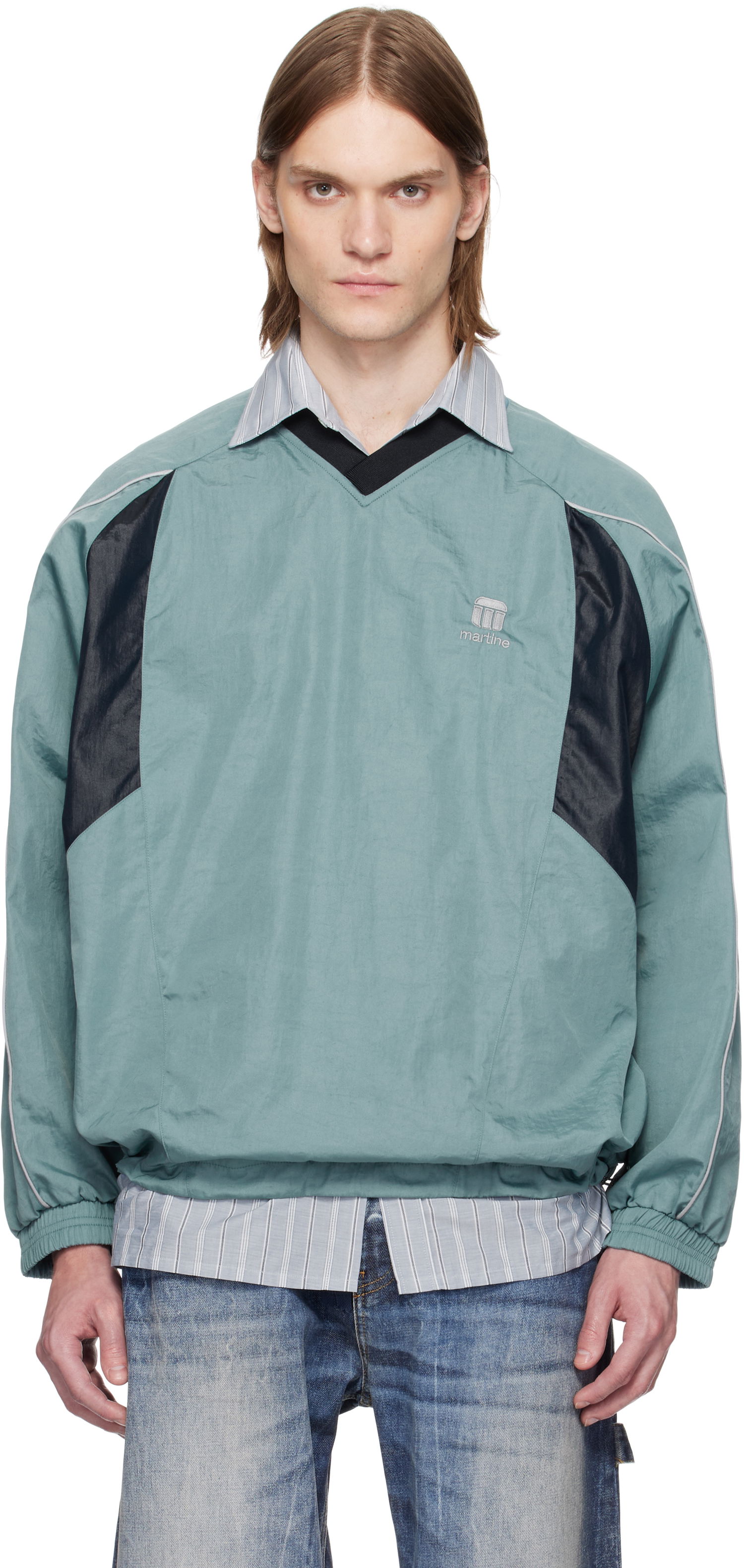 Vindjacka Martine Rose Martine Rose Sports Pullover Jacket Grön | 136WP10410, 0