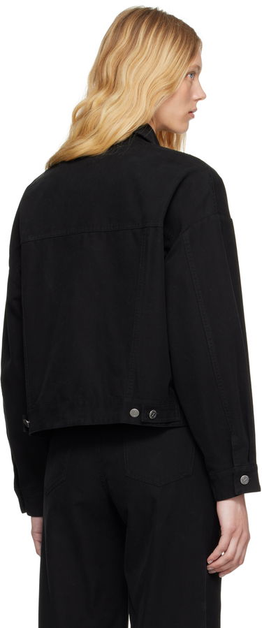 Jacka A.P.C. A.P.C. Cally Cropped Denim Jacket Svart | COGBJ-F02905, 2
