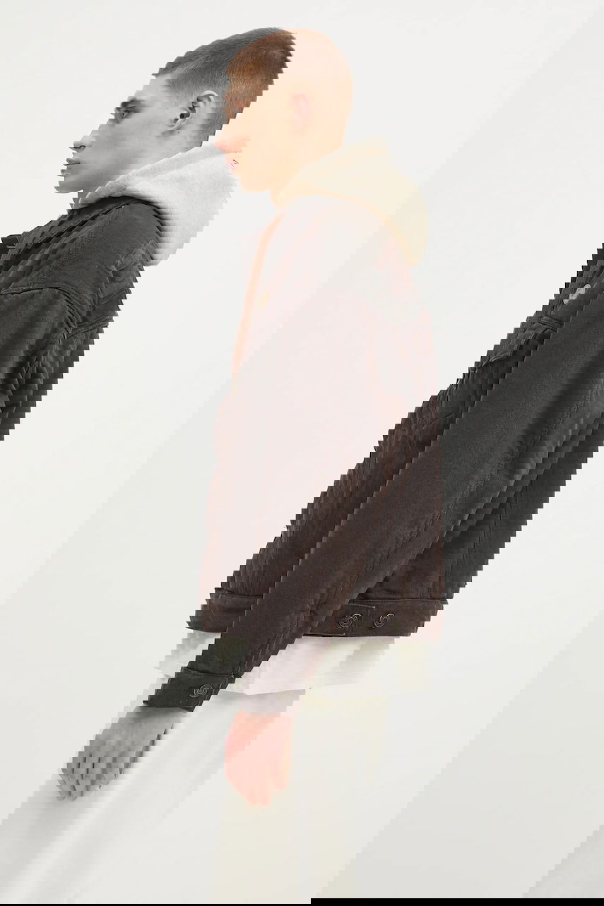 Jacka AAPE by A Bathing Ape AAPE Main Denim Hooded Jacket Brun | AAPJKM7679XAN, 1