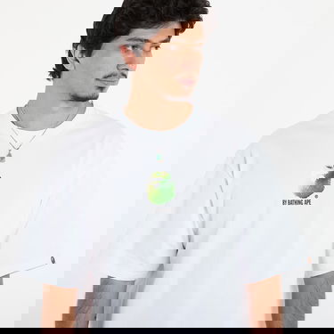 T-shirt BAPE A BATHING APE Apple Graphic Relaxed Fit Tee Vit | 001TEL801308MWHT, 1