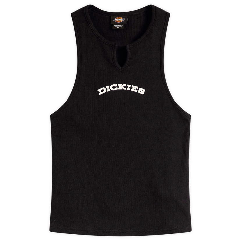 Linne Dickies Women's V-Neck Logo Vest Svart | DK0A8677BLK1