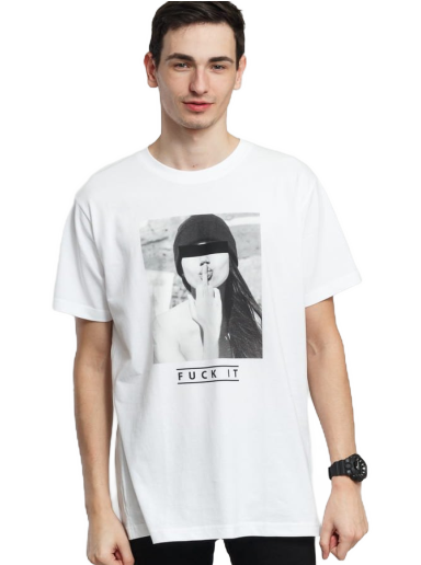 T-shirt Urban Classics F#ck It T-Shirt Vit | MT133