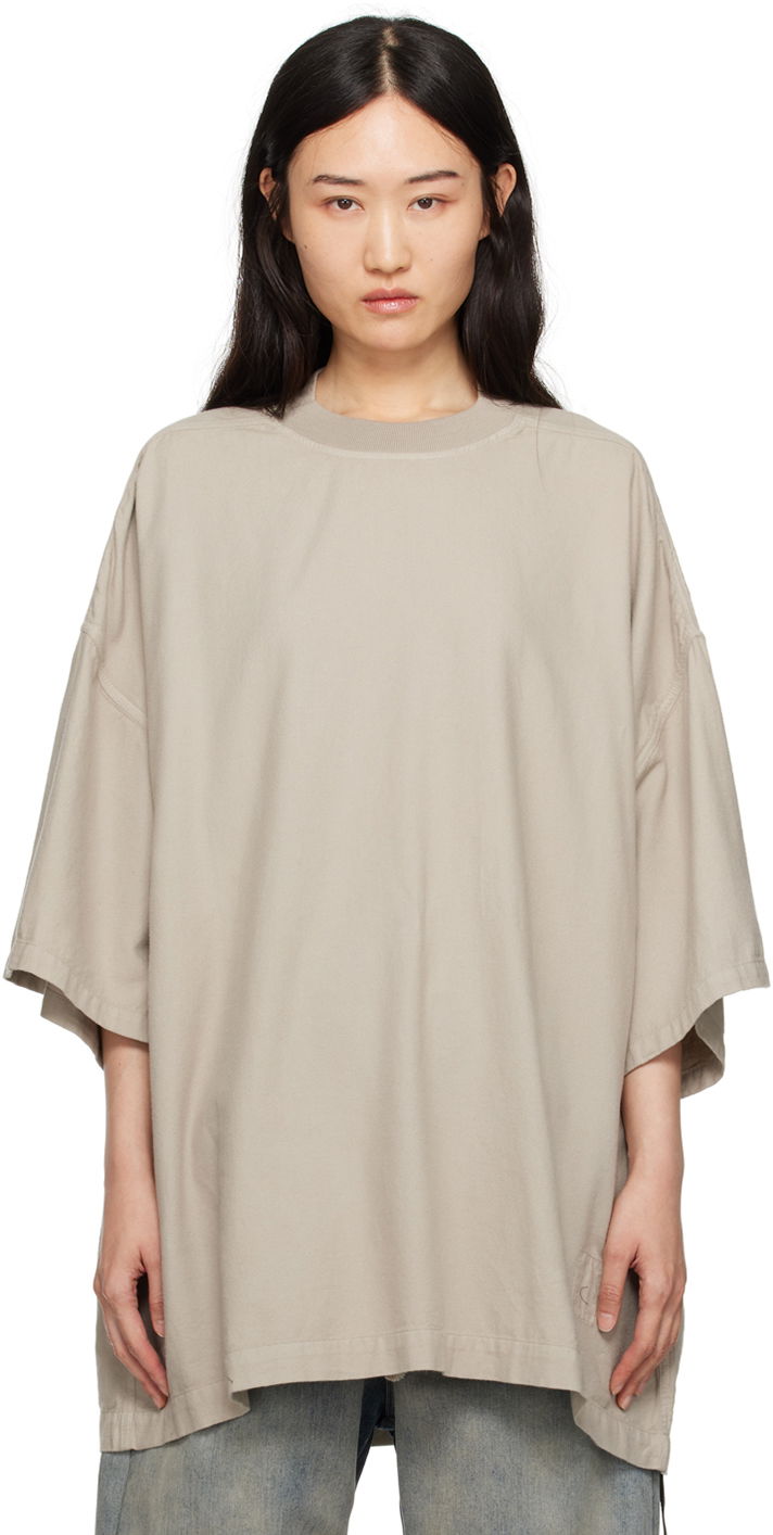 T-shirt Rick Owens Porterville Tommy T-shirt Beige | DS02D2203 CFL
