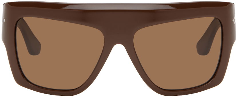 Solglasögon Port Tanger Square Sunglasses Brun | PT-4604