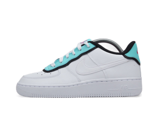 Sneakers och skor Nike Air Force 1 Low ''Double Layer - Aqua Black'' GS Vit | BV1084-100