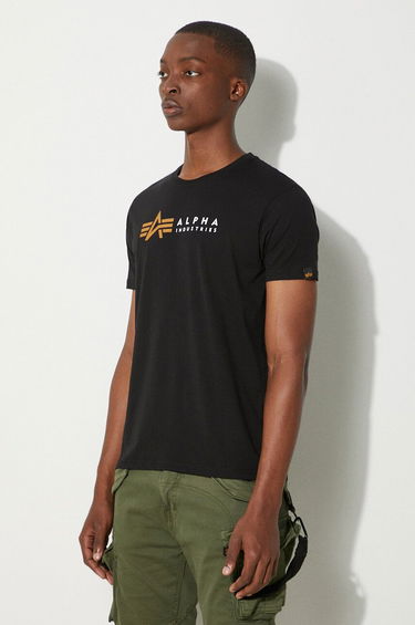 T-shirt Alpha Industries Alpha Label T Svart | 118502.03, 3