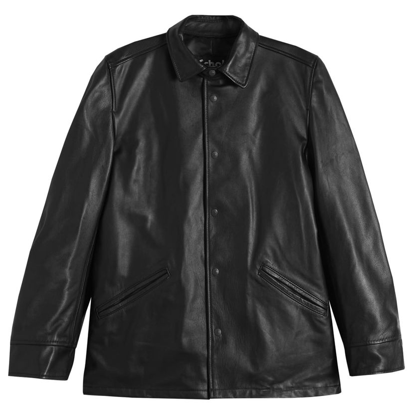 Jacka Junya Watanabe MAN x Schott Leather Jacket Svart | WP-J912-100-1