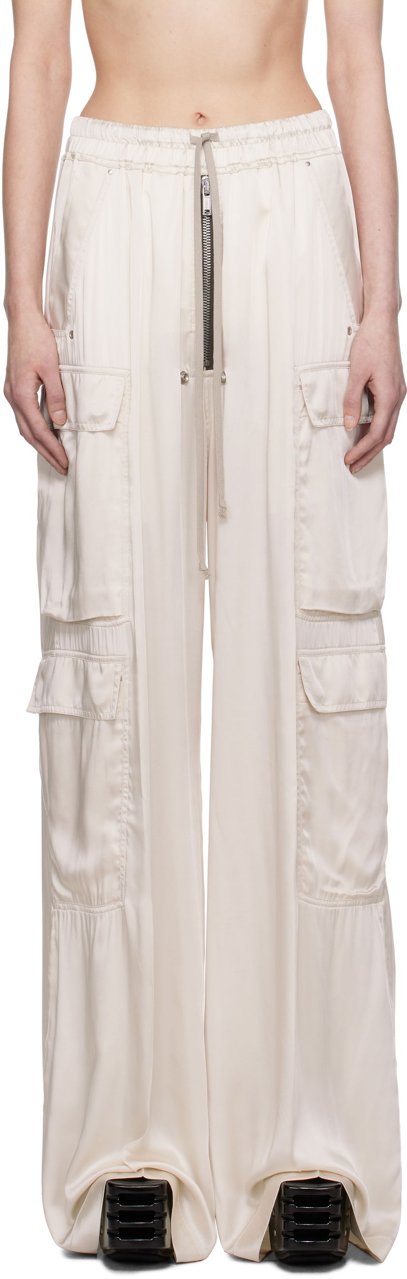 Cargo byxor Rick Owens Rick Owens Hollywood Cargo Pants Vit | RP01E7327 SCH