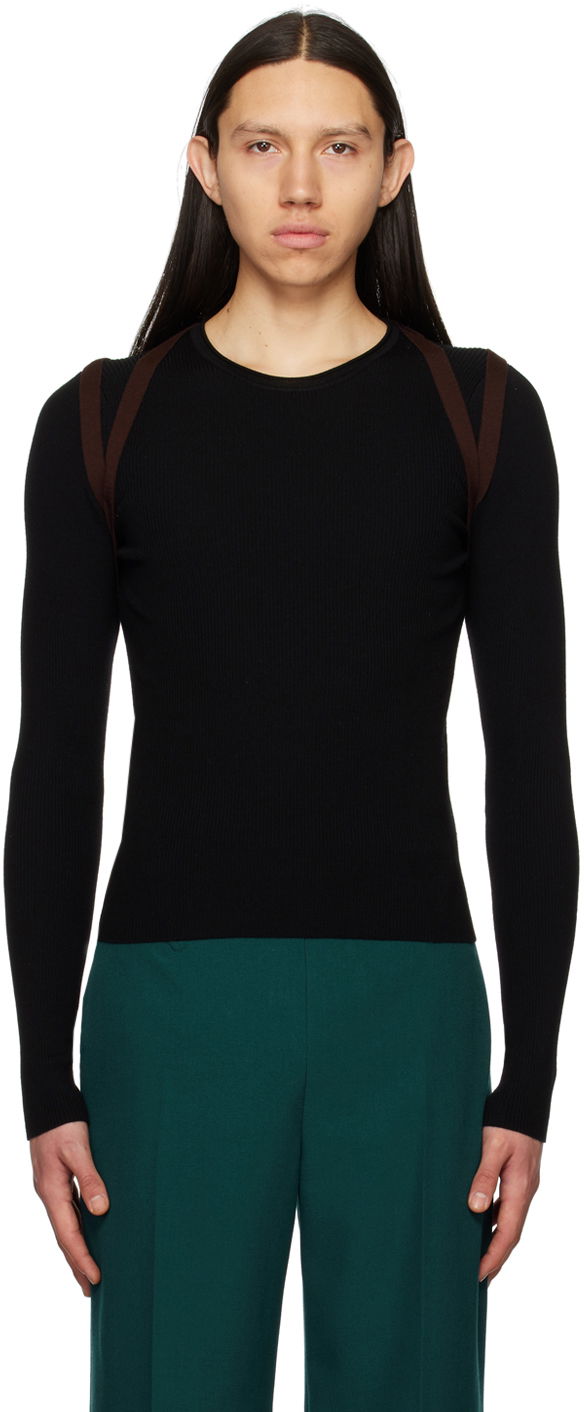 Sweater Dion Lee Harness Long Sleeve T-Shirt Svart | C7185S23