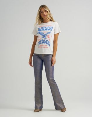 T-shirt Wrangler Lainey Wilson Regular Tee Vit | 112374959:XS, 2