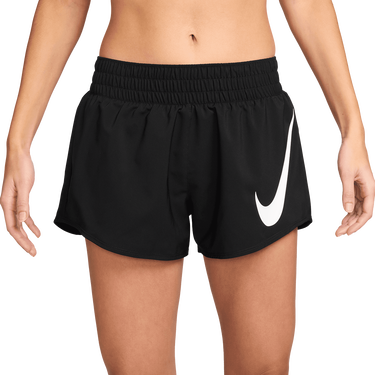 Shorts Nike W NK ONE SWSH HBR DF MR 3IN BR Svart | HV2616-010, 0