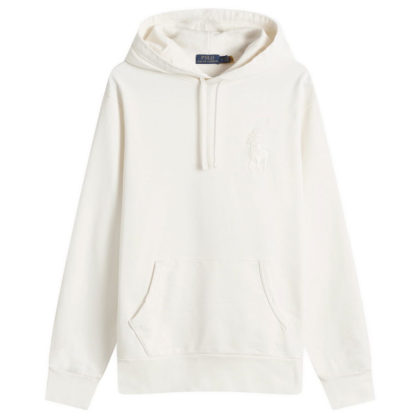 Sweatshirt Polo by Ralph Lauren Big Pony Clubhouse Cream Hoodie Vit | 710936510003