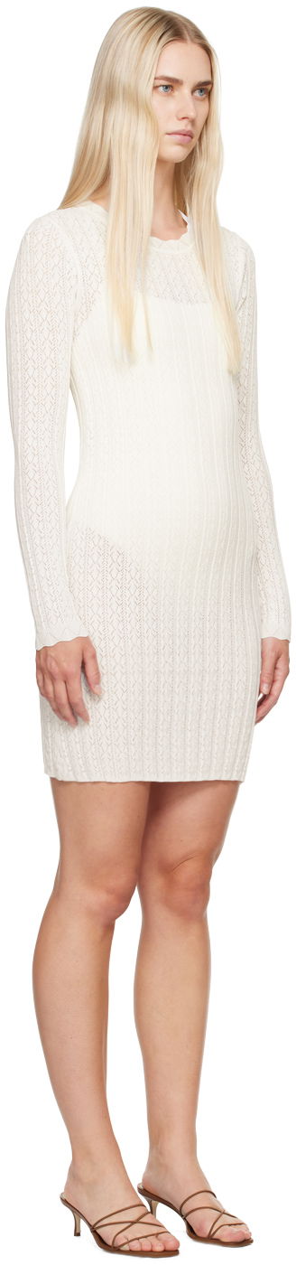 Klä Loulou de Saison Loulou de Saison Senty Knit Mini Dress Vit | SENTY, 1