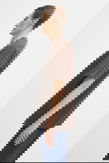 T-shirt Helmut Lang Helmut Lang Logo Print T-Shirt Brun | P05HM501, 1