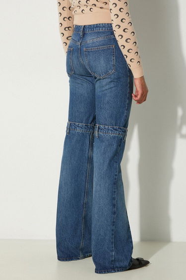 Jeans Coperni Open Knee High-Waist Jeans Blå | COPP55252, 2