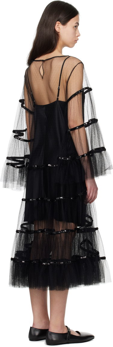 Klä Bode Bode Swan Midi Dress Svart | WRS25DR030, 2