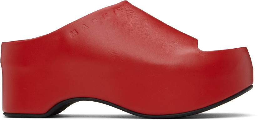 Sneakers och skor Marni Marni Platform Heeled Sandals Röd | SAMS021604 P3628