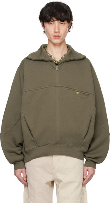 Sweater ISABEL MARANT Isabel Marant Wilfrid Half-Zip Sweatshirt Grön | SW0139HA-B4M01H, 0