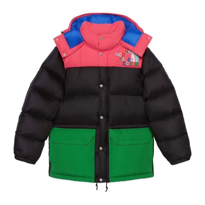 Pufferjacka Gucci The North Face x Down Jacket Black/Multicolor Flerfärgad | 672444 XAAEO 1171