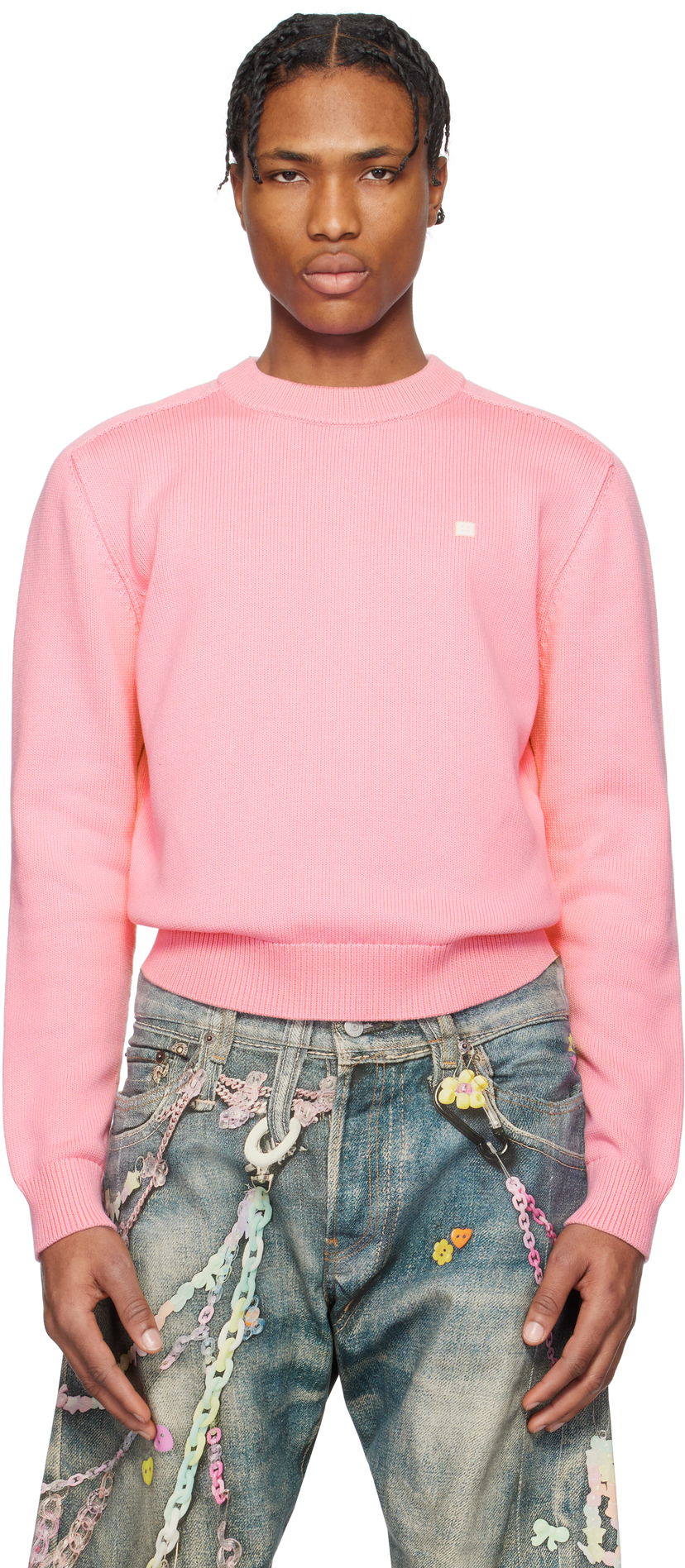 Sweater Acne Studios Acne Studios Knit Cotton Sweater Rosa | C60102-
