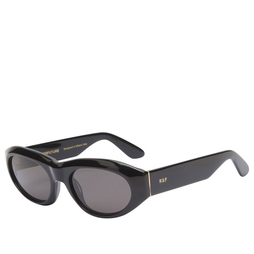 Solglasögon RETROSUPERFUTURE Sleek Thick-Frame Cinema Sunglasses Svart | 8059026147802