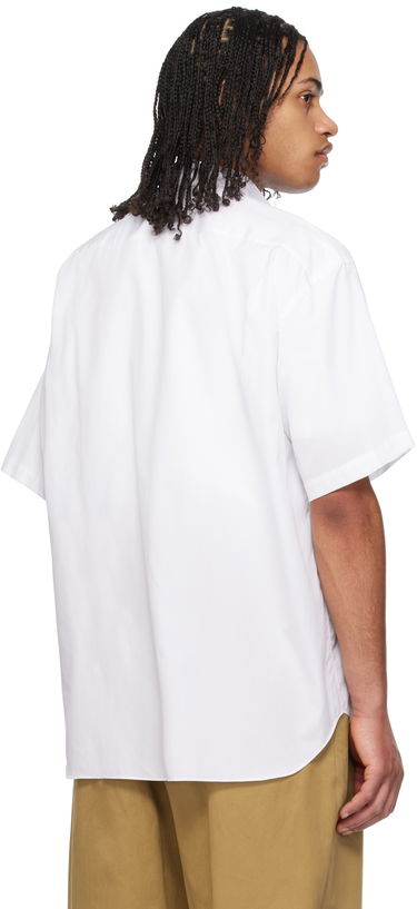 Skjorta Comme des Garçons CDG Homme Broad Short Sleeve Cotton Shirt Vit | HO-B103-051, 2