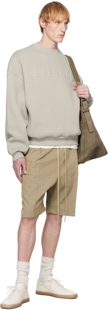 Shorts Fear of God Fear of God Drawstring Cargo Shorts Beige | FGE240-406HNW, 3