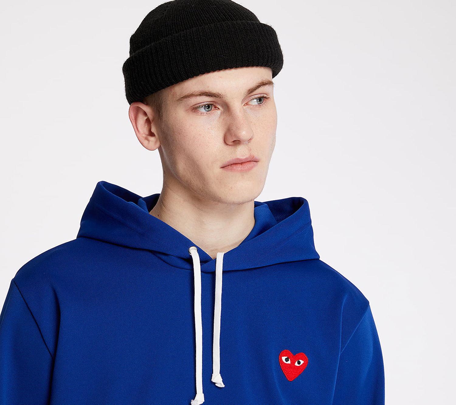 Sweatshirt Comme des Garçons PLAY Hoodie Mörkblå | AZT174 Navy, 1