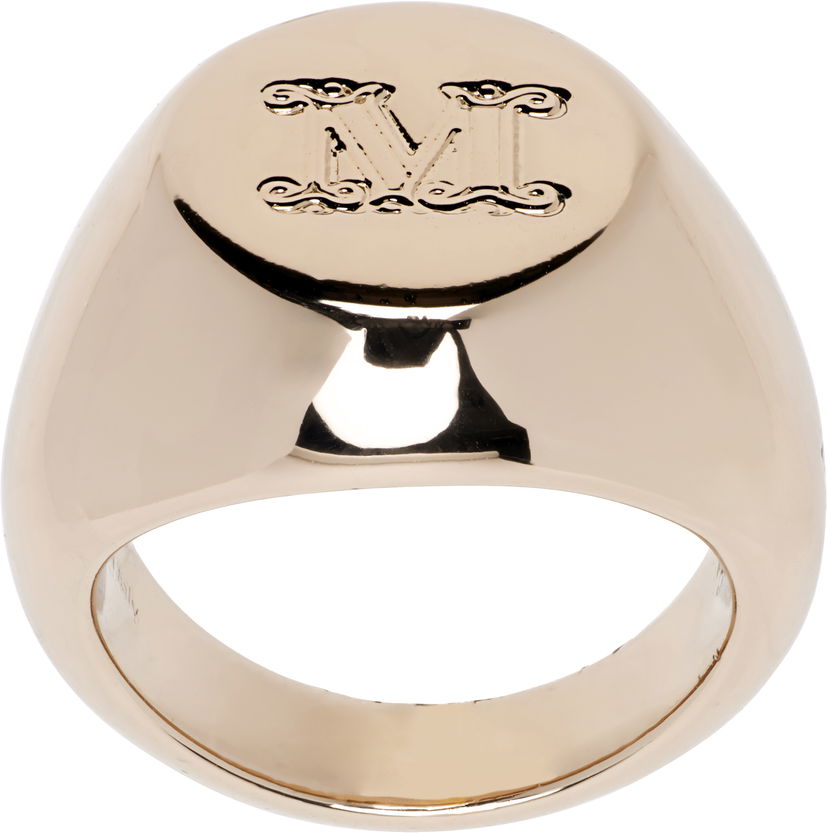 Ringa Max Mara Max Mara MM Chevalier 1 Signet Ring Metallisk | 2524756211600